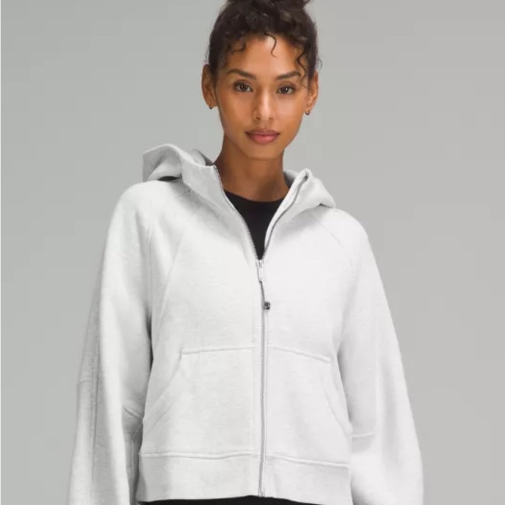 Lululemon grey scuba full zip hoodie size 6